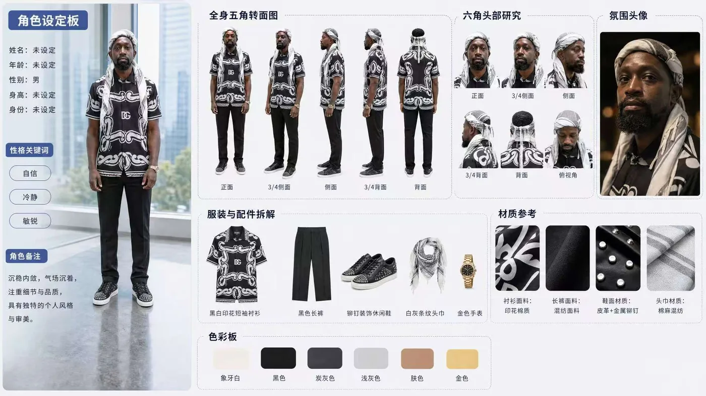 Xavvi A2A AI influencer character design